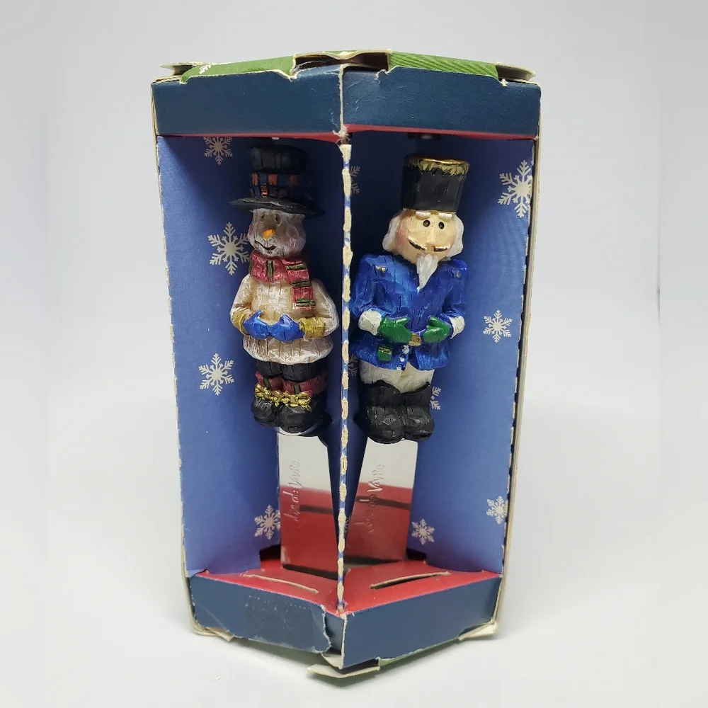 Vintage Joie De Vivre 4pc Resin Holiday Spreaders Cheese Dip Butter ~ Pre-Owned